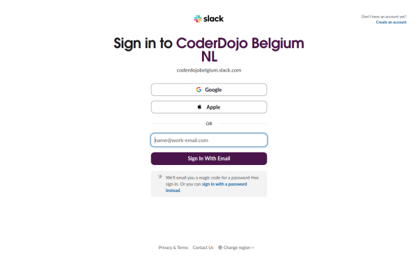 coderdojobelgium.slack.com