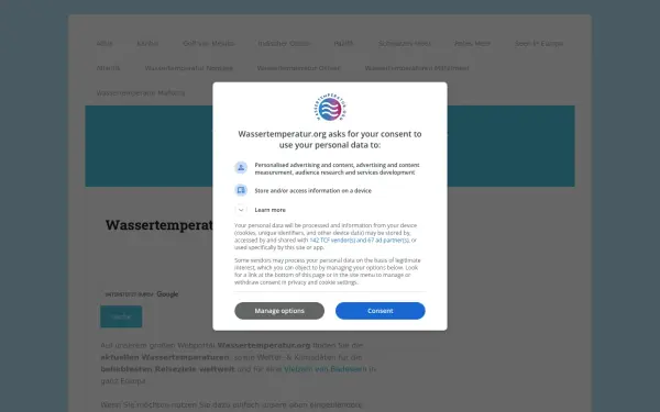 www.wassertemperatur.org