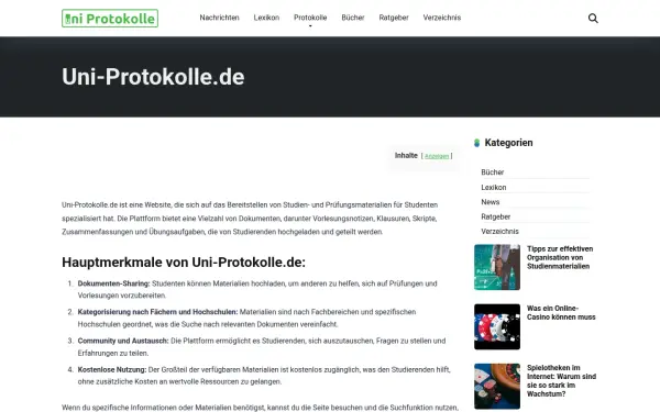 www.uni-protokolle.de