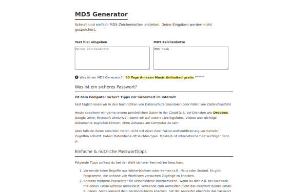 www.md5-generator.de