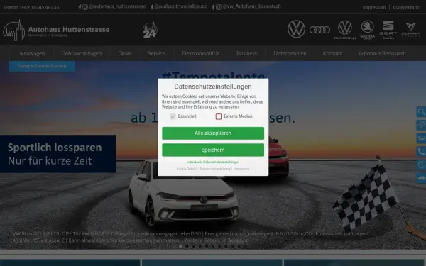www.autohaus-huttenstrasse.de
