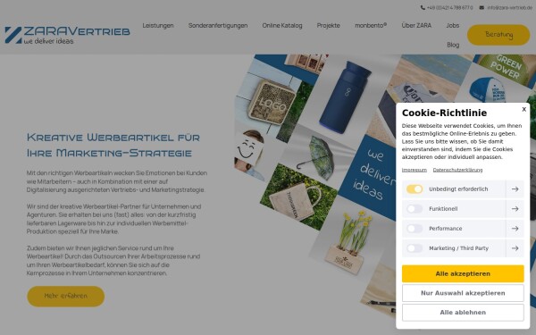 www.zara-vertrieb.de