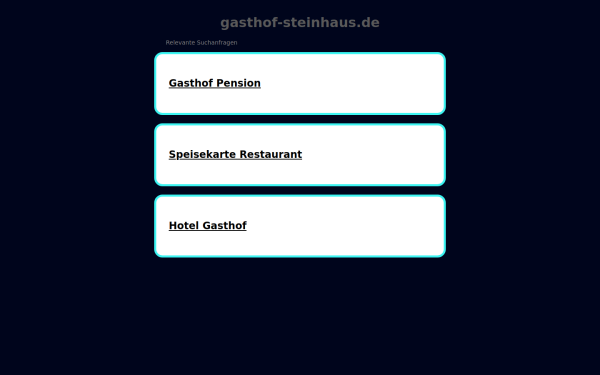 gasthof-steinhaus.de