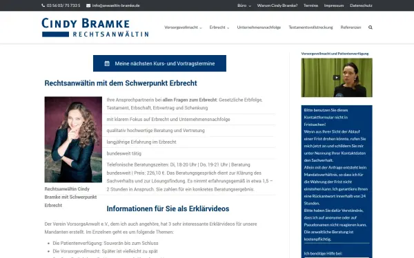 www.anwaeltin-bramke.de