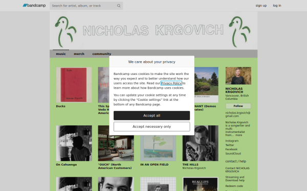 nicholaskrgovich.bandcamp.com