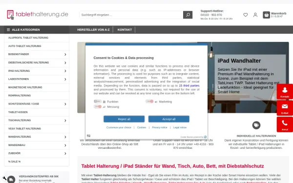 www.tablethalterung.de
