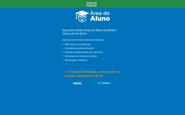www.areadoaluno.seed.pr.gov.br