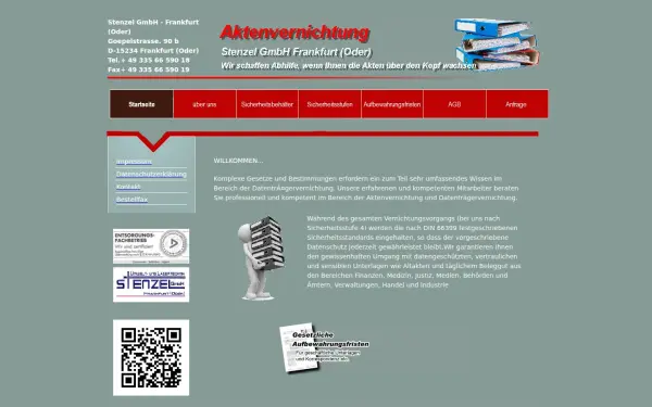 aktenvernichtung-stenzel.de