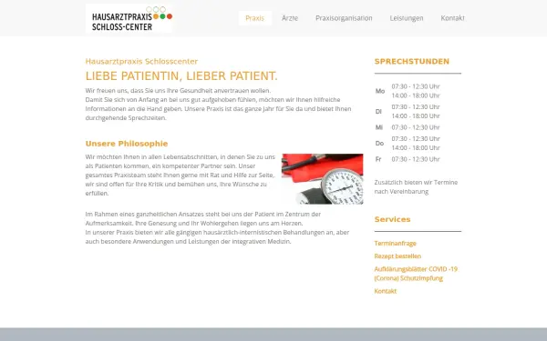 www.hausarztpraxis-schlosscenter.de