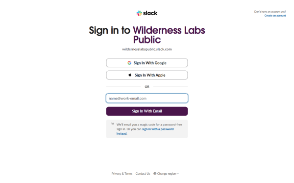 wildernesslabspublic.slack.com