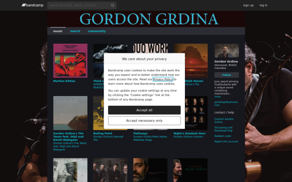 gordongrdina.bandcamp.com