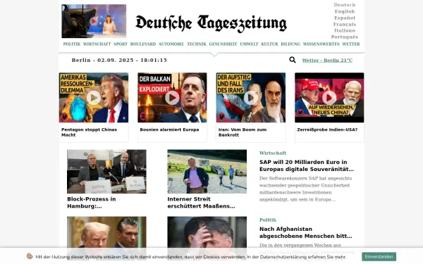 www.deutschetageszeitung.de
