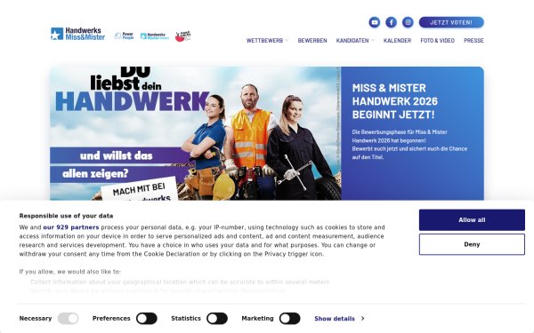www.missmisterhandwerk.de