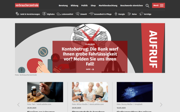 www.verbraucherzentrale.de