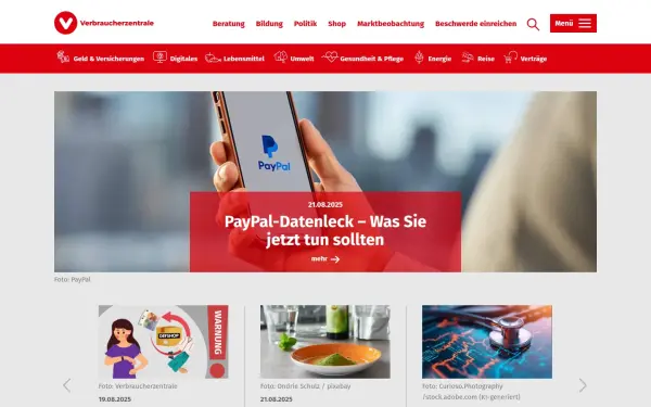 www.verbraucherzentrale.de
