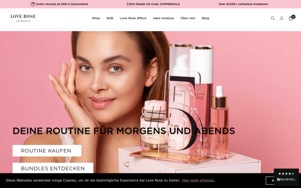 loverosecosmetics.com