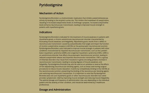 pyridostigmine0x7.com