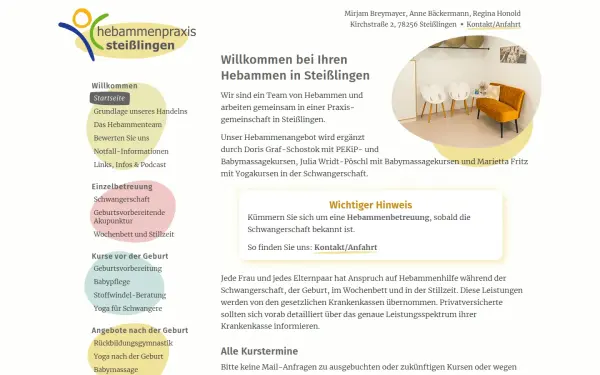 www.hebammenpraxissteisslingen.de