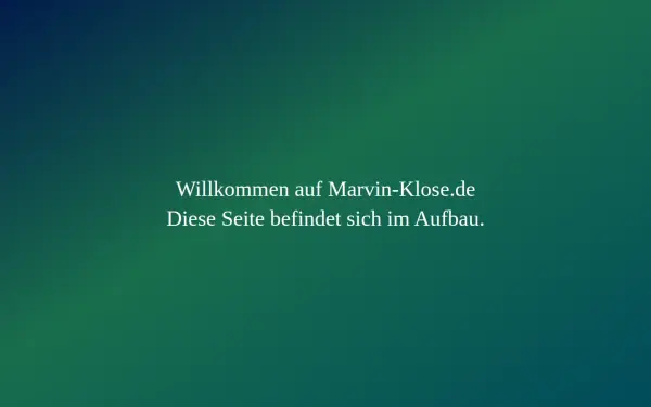www.marvin-klose.de