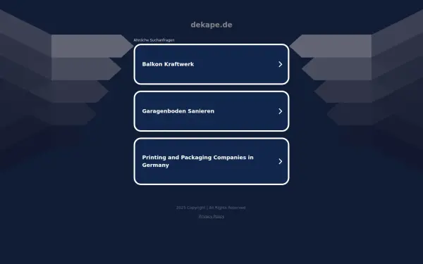 dekape.de