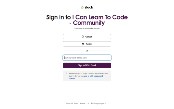 icanlearntocode.slack.com