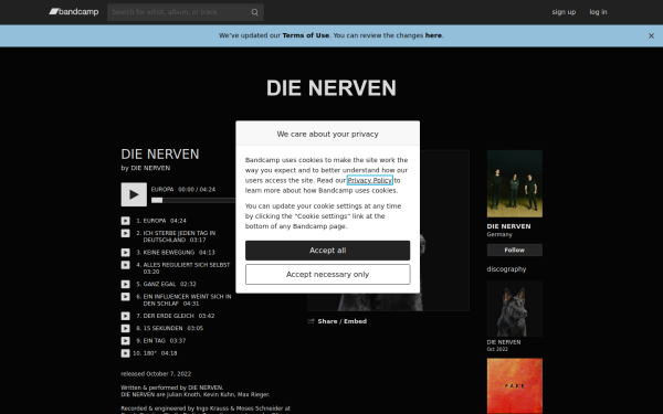 dienerven.bandcamp.com