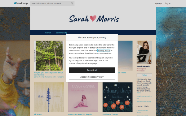 sarahmorris.bandcamp.com