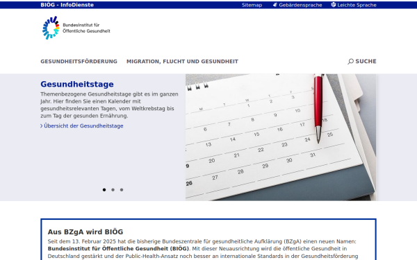 infodienst.bzga.de