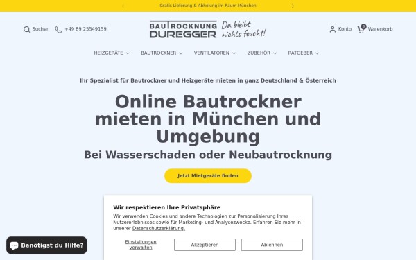 bautrocknung-duregger.de