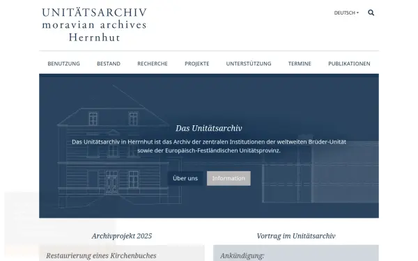 www.unitaetsarchiv.de