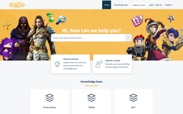 support.gamigo.com