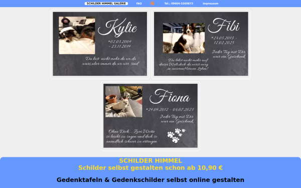 gedenktafel.de