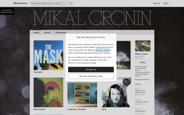 mikalcronin.bandcamp.com