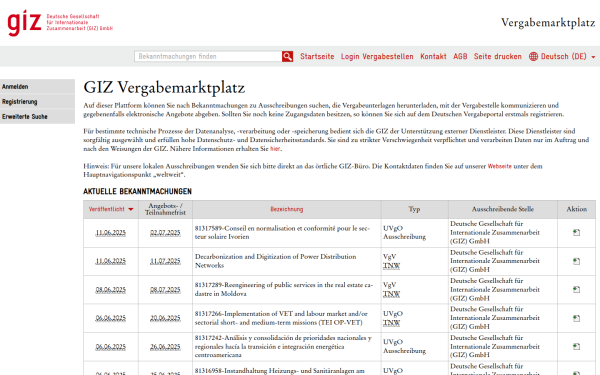 ausschreibungen.giz.de