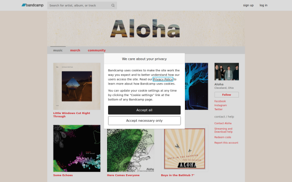 aloha.bandcamp.com