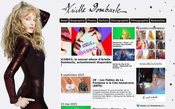 www.arielle-dombasle.com