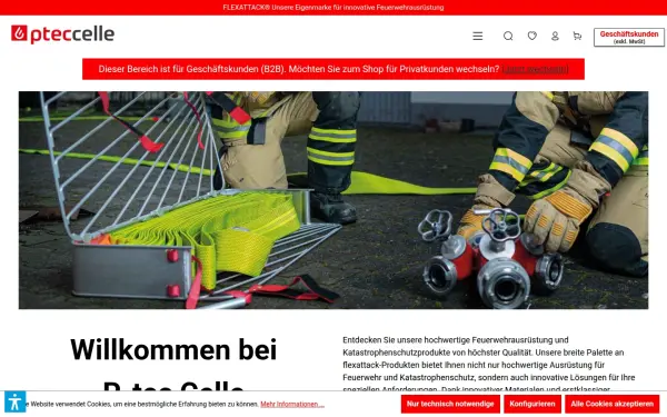 www.ptec-feuerwehrbedarf.de