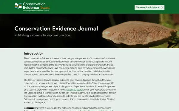conservationevidencejournal.com