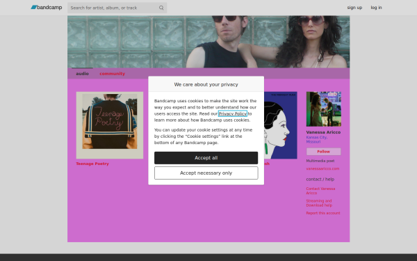 vanessaaricco.bandcamp.com