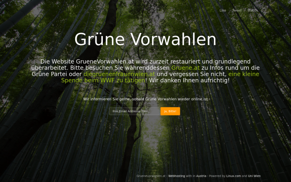 www.gruenevorwahlen.at