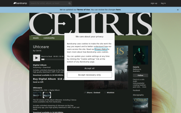 cenris.bandcamp.com