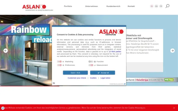 www.aslanfolien.de