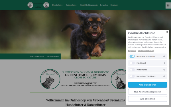 www.greenheart-hundefutter.de