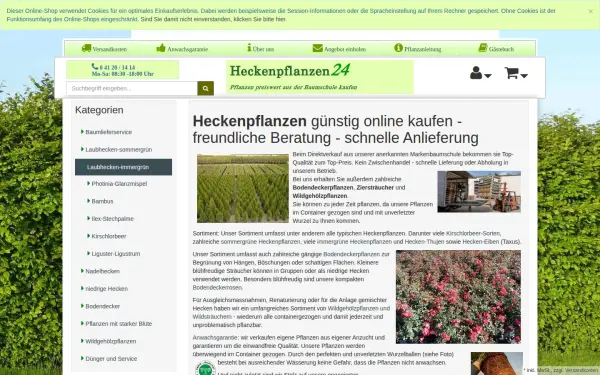 www.heckenpflanzen24.de