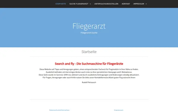fliegerarzt.transina-server.de