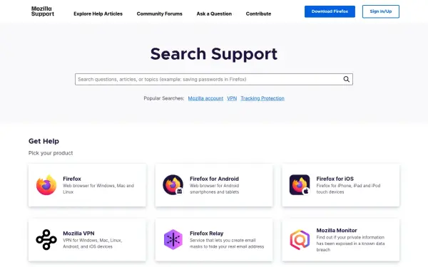 support.mozilla.org