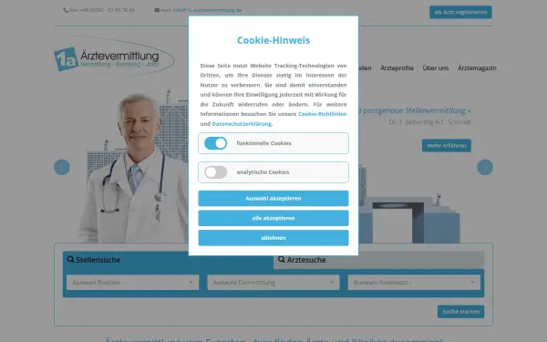 www.1a-aerztevermittlung.de