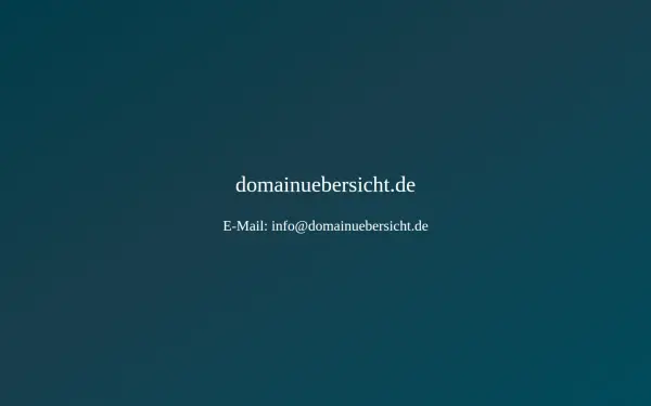www.domainuebersicht.de