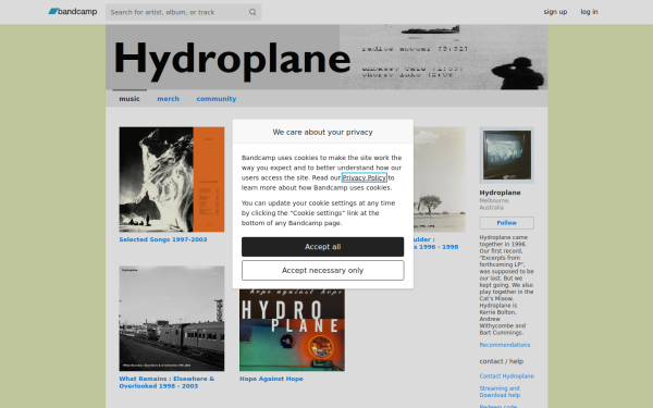 hydroplaneband.bandcamp.com