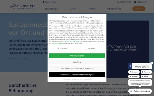 praxisklinik-titisee-neustadt.de